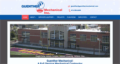 Desktop Screenshot of guenthermechanicalinc.com